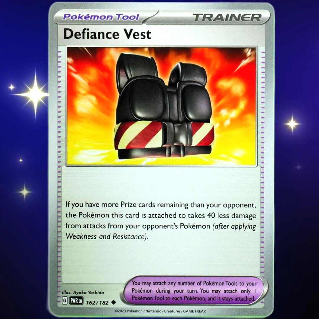 Defiance Vest - Uncommon - Pokemon TCG Scarlet & Violet Paradox Rift #162/182