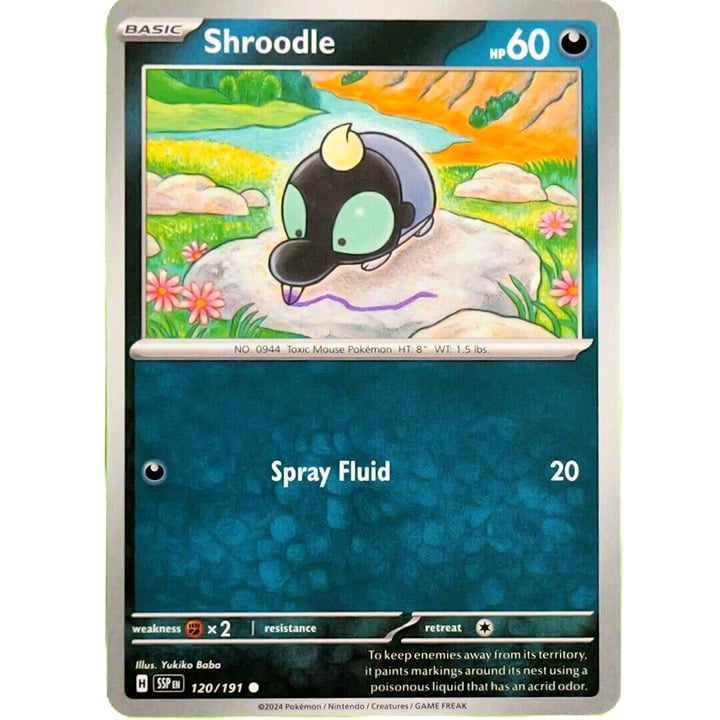 Shroodle - Common - Pokemon TCG Surging Sparks #120/191