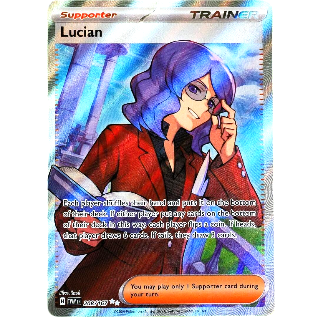 Lucian - Ultra Rare Holo - Pokemon Scarlet & Violet Twilight Masquerade #208/167