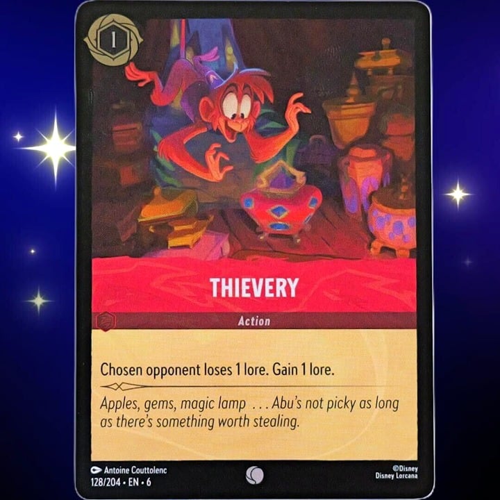 (Foil) Thievery - Common - Disney Lorcana TCG Azurite Sea #128/204