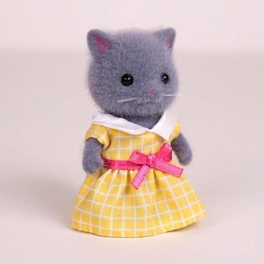 Calico Critters Grey Persian Cat Sister