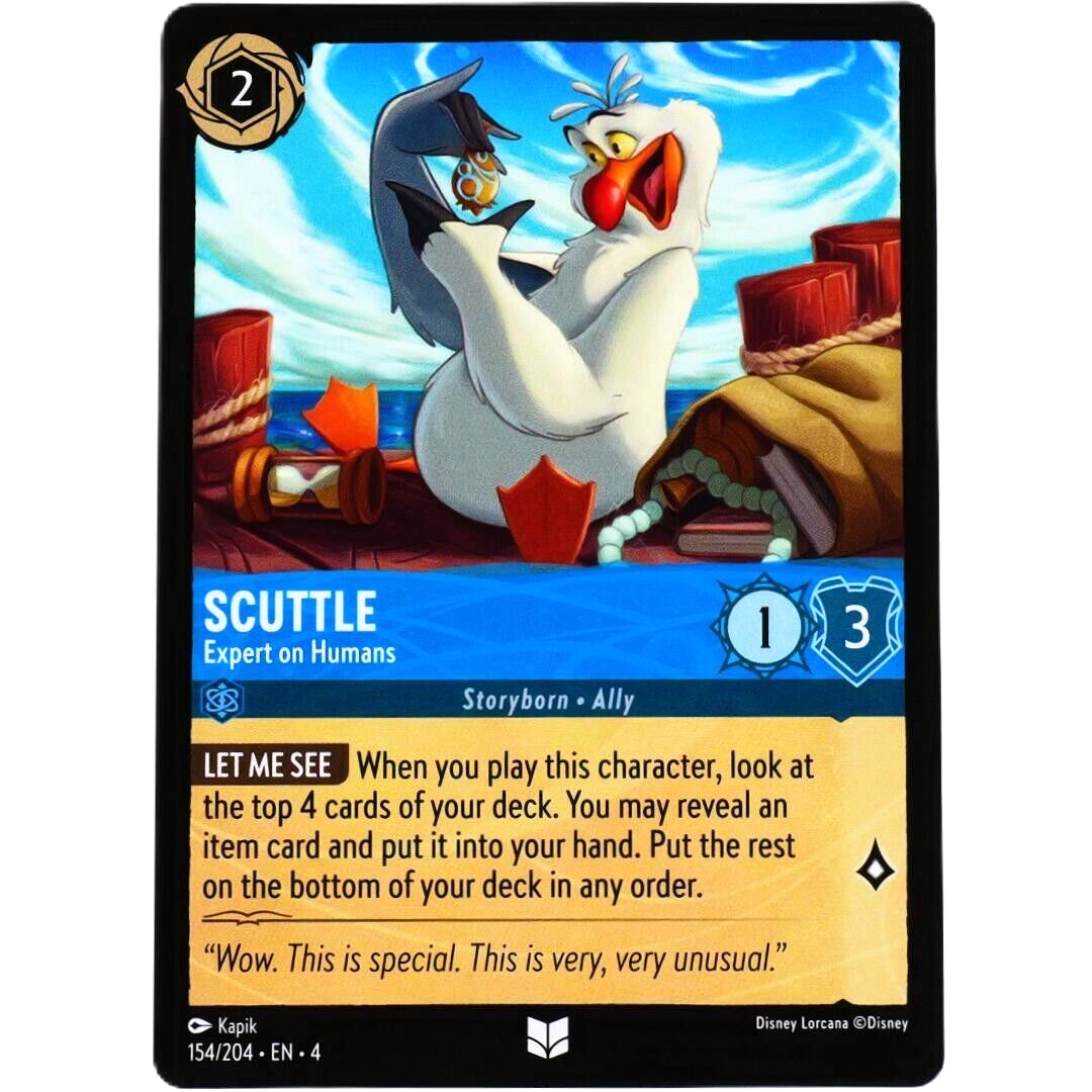 Scuttle Expert on Humans - Uncommon - Disney Lorcana Ursula's Return #154/204