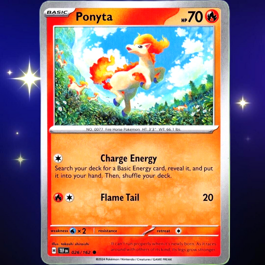 Ponyta - Common - Pokemon TCG Scarlet & Violet Temporal Forces #026/162