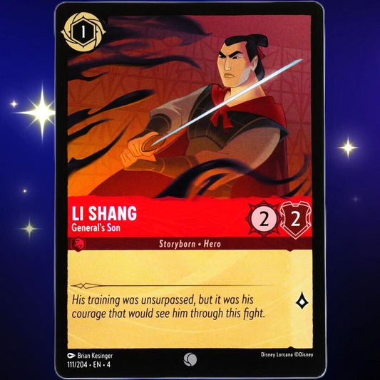 Li Shang General's Son - Common - Disney Lorcana TCG Ursula's Return #111/204