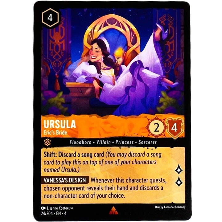 Ursula Eric's Bride - Rare - Disney Lorcana TCG Ursula's Return #24/204