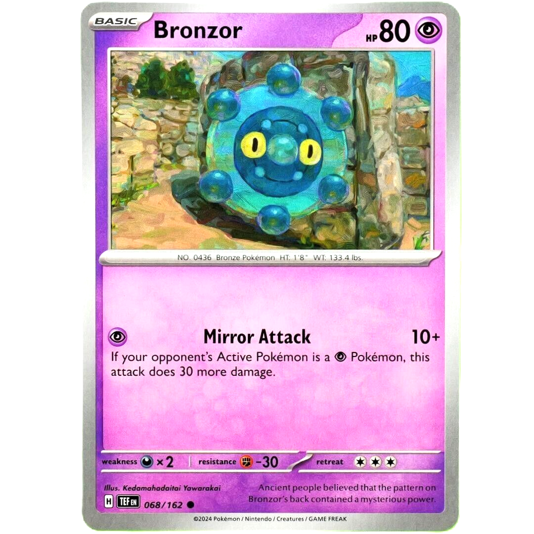 Bronzor - Common - Pokemon TCG Scarlet & Violet Temporal Forces #068/162