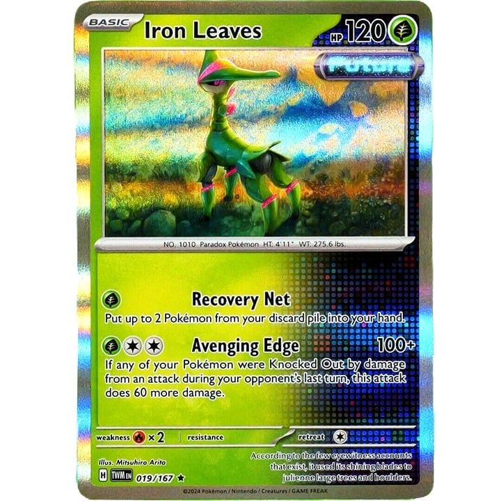 Iron Leaves - Rare Holo - Pokemon Scarlet & Violet Twilight Masquerade #019/167