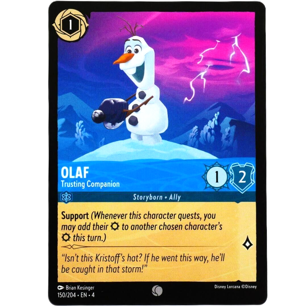 Olaf Trusting Companion - Common - Disney Lorcana TCG Ursula's Return #150/204