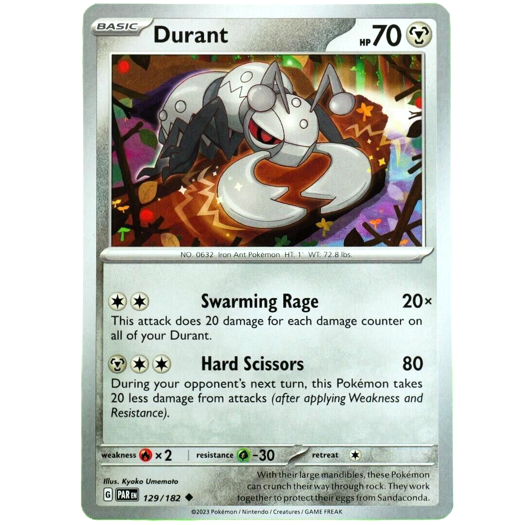 Durant - Uncommon - Pokemon TCG Scarlet & Violet Paradox Rift #129/182