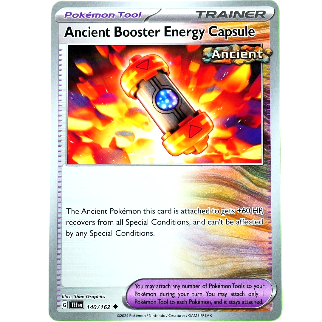 Ancient Booster Energy Capsule - Uncommon - Pokemon TCG Temporal Forces #140/162