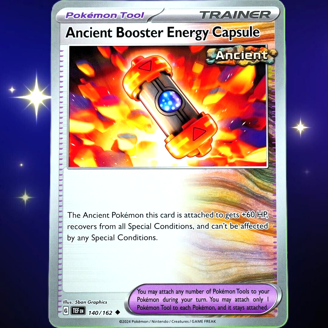 Ancient Booster Energy Capsule - Uncommon - Pokemon TCG Temporal Forces #140/162