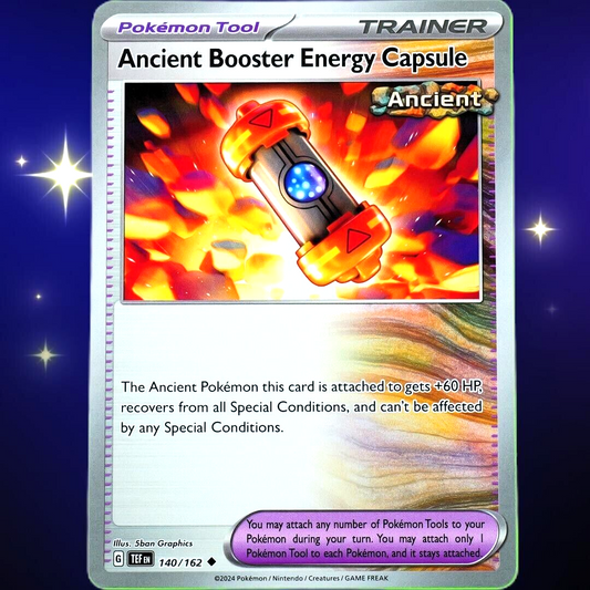 Ancient Booster Energy Capsule - Uncommon - Pokemon TCG Temporal Forces #140/162