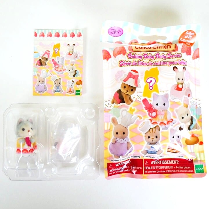 Calico Critters Huskey Baby - Baking Baby Party Series - Like New