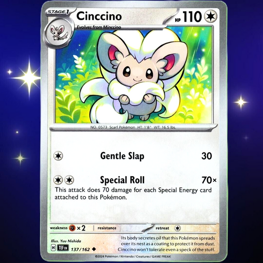 Cinccino - Uncommon - Pokemon TCG Scarlet & Violet Temporal Forces #137/162