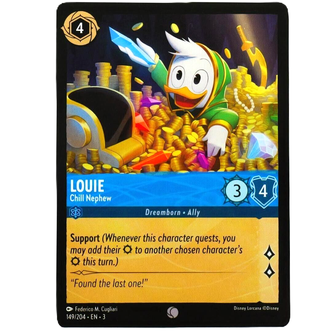 Louie Chill Nephew - Common - Disney Lorcana TCG Into the Inklands #149/204