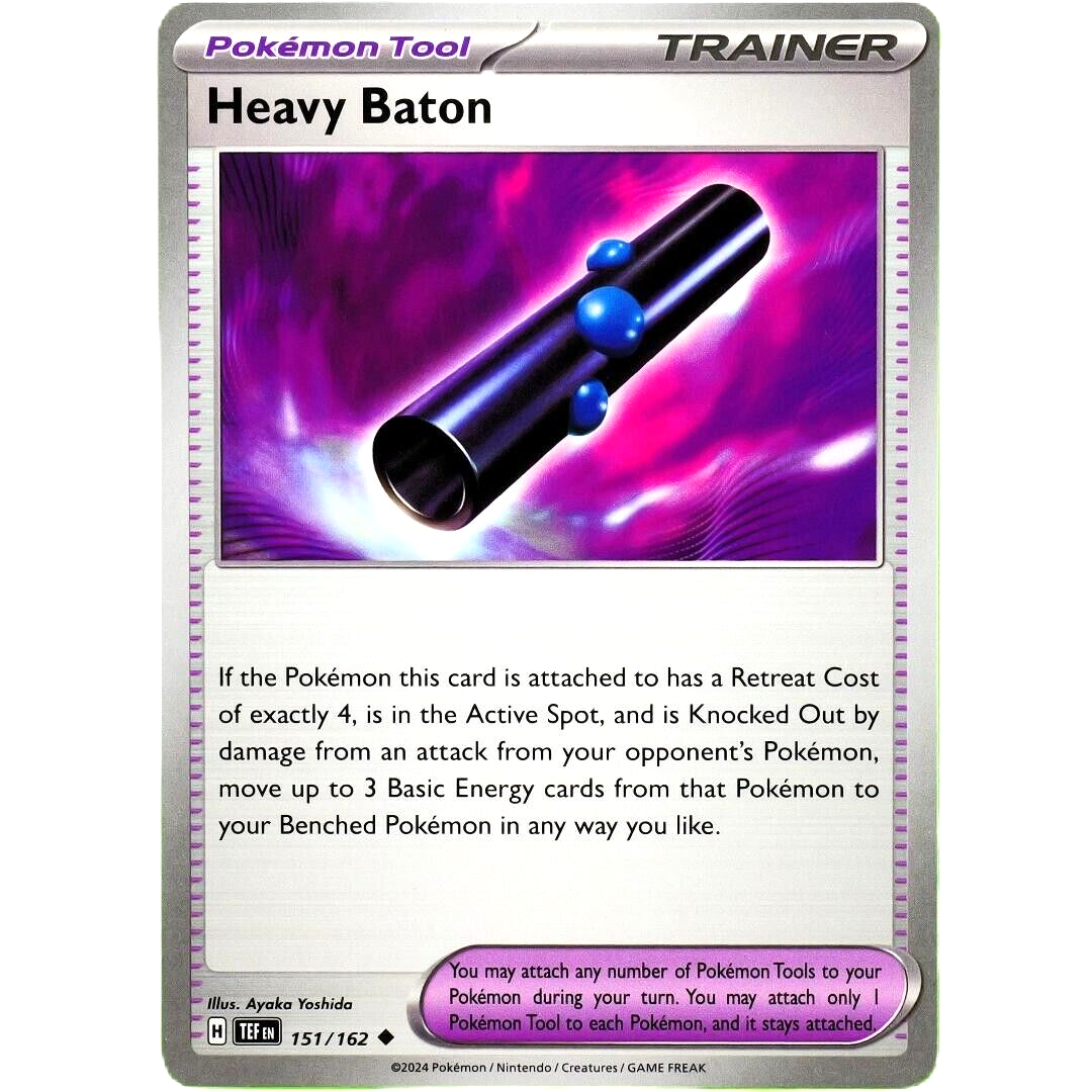 Heavy Baton - Uncommon - Pokemon TCG Scarlet & Violet Temporal Forces #151/162