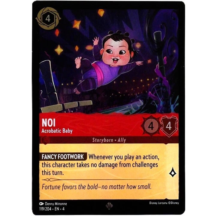 (Foil) Noi Acrobatic Baby - Super Rare - Disney Lorcana Ursula's Return #119/204