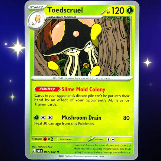 Toedscruel - Uncommon - Pokemon TCG Scarlet & Violet Paradox Rift #017/182