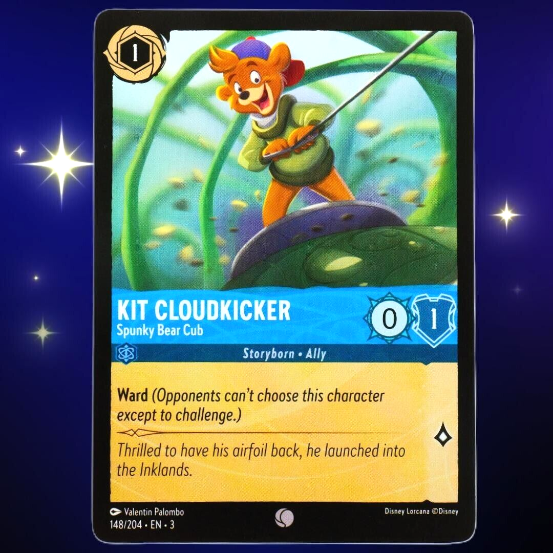 Kit Cloudkicker Spunky Bear Cub - Disney Lorcana TCG Into the Inklands #148/204