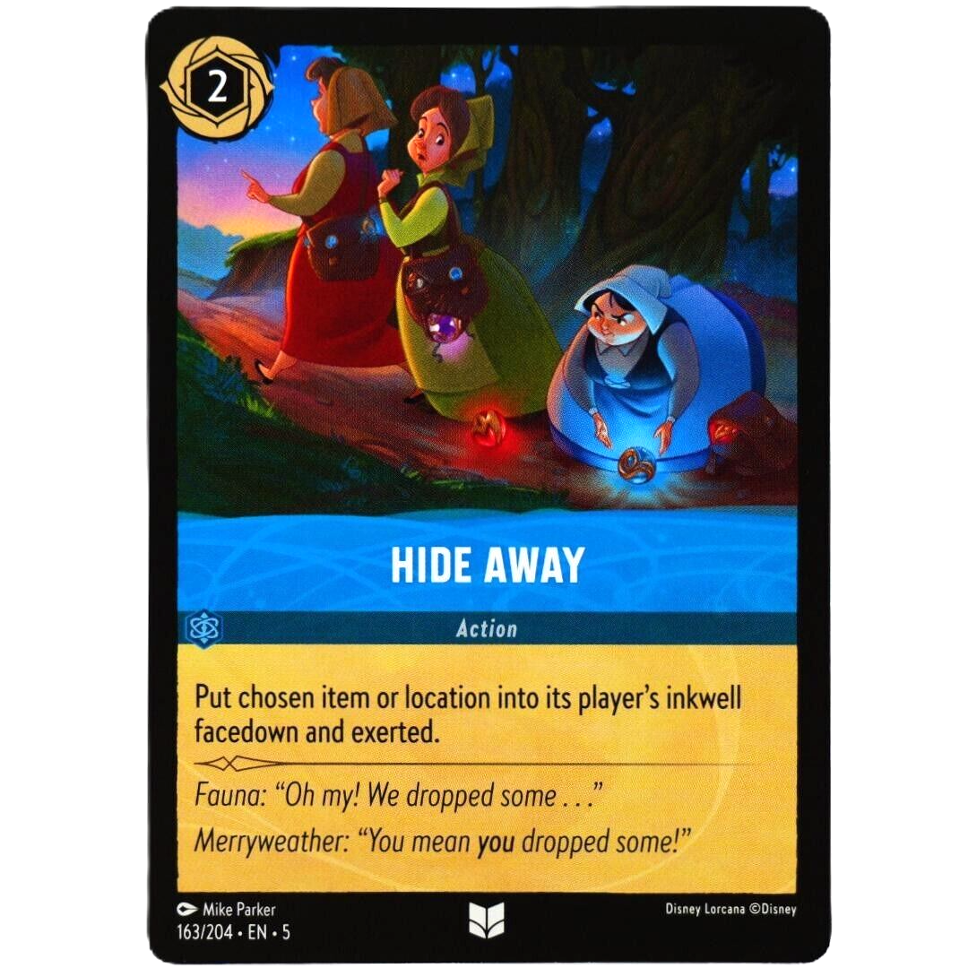 Hide Away - Uncommon - Disney Lorcana TCG Shimmering Skies #163/204