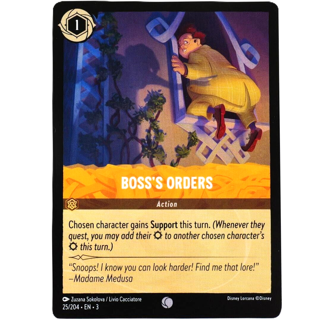 Boss's Orders - Common - Disney Lorcana TCG Into the Inklands #25/204