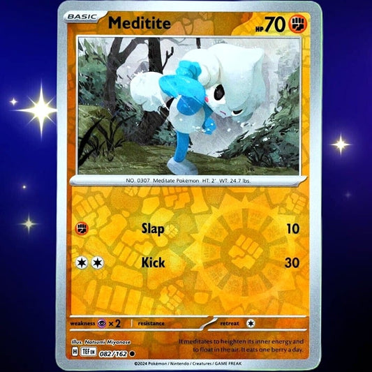 Meditite - Reverse Holo - Pokemon TCG Scarlet & Violet Temporal Forces #082/162