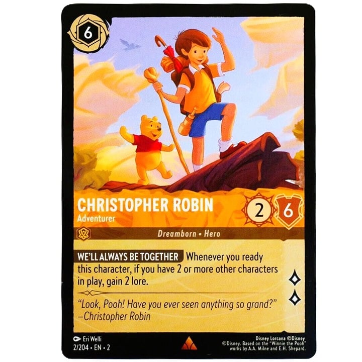 Christopher Robin Adventurer - Rare - Disney Lorcana TCG Rise of the Floodborn #2/204