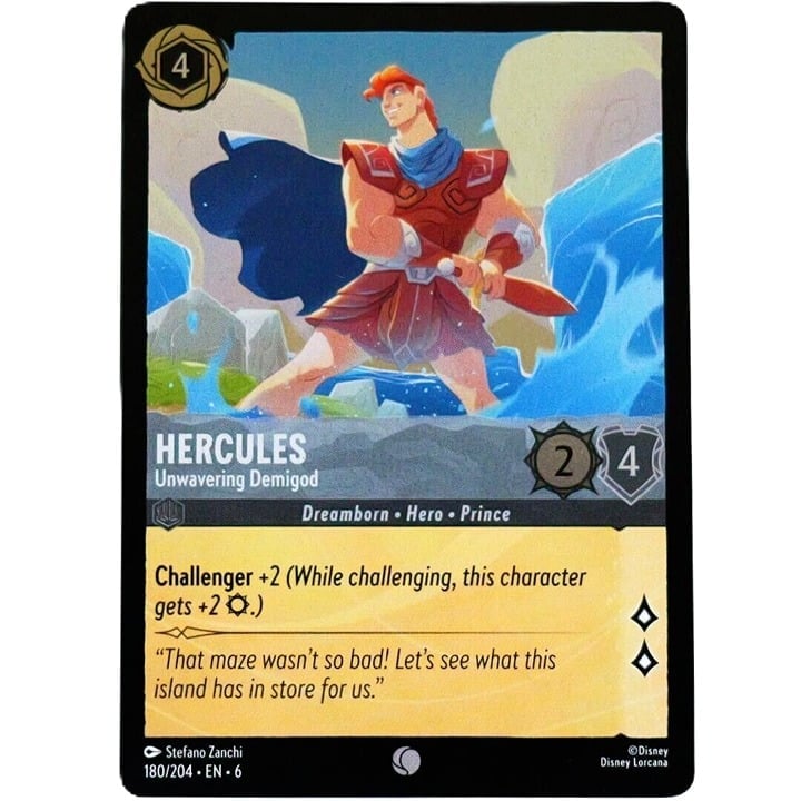 (Foil) Hercules Unwavering Demigod - Disney Lorcana TCG Azurite Sea #180/204