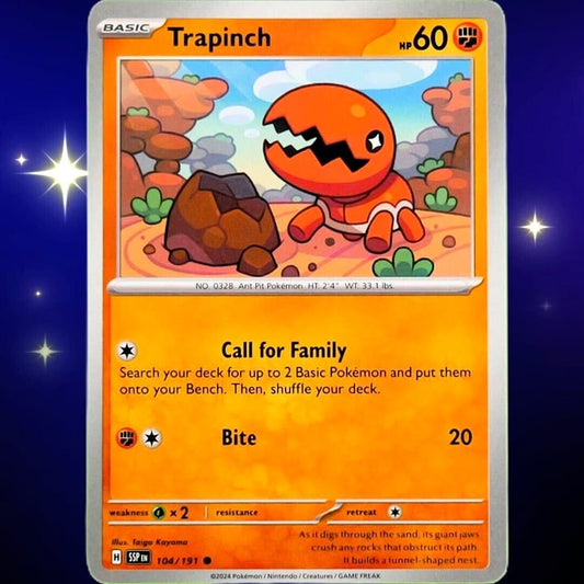 Trapinch - Common - Pokemon TCG Surging Sparks #104/191