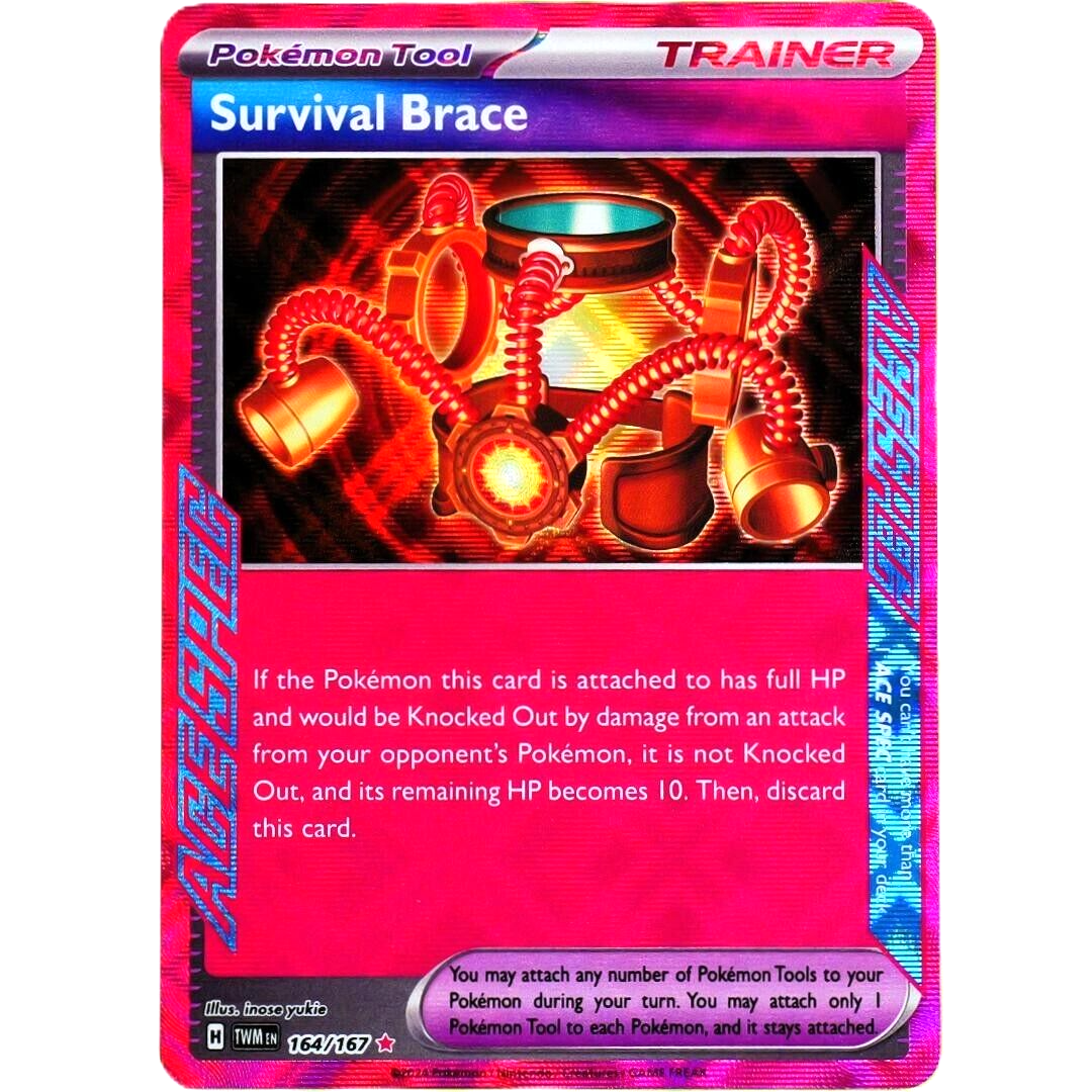 Survival Brace - ACE SPEC Rare Holo - Pokemon S & V Twilight Masquerade #164/167