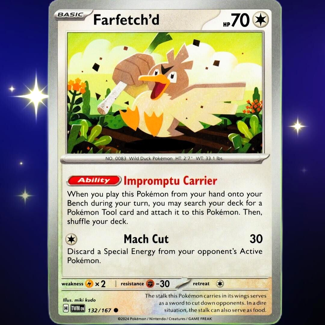 Farfetch'd - Common - Pokemon TCG Scarlet & Violet Twilight Masquerade #132/167