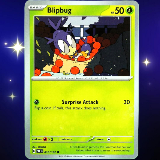 Blipbug - Common - Pokemon TCG Scarlet & Violet Paradox Rift #010/182