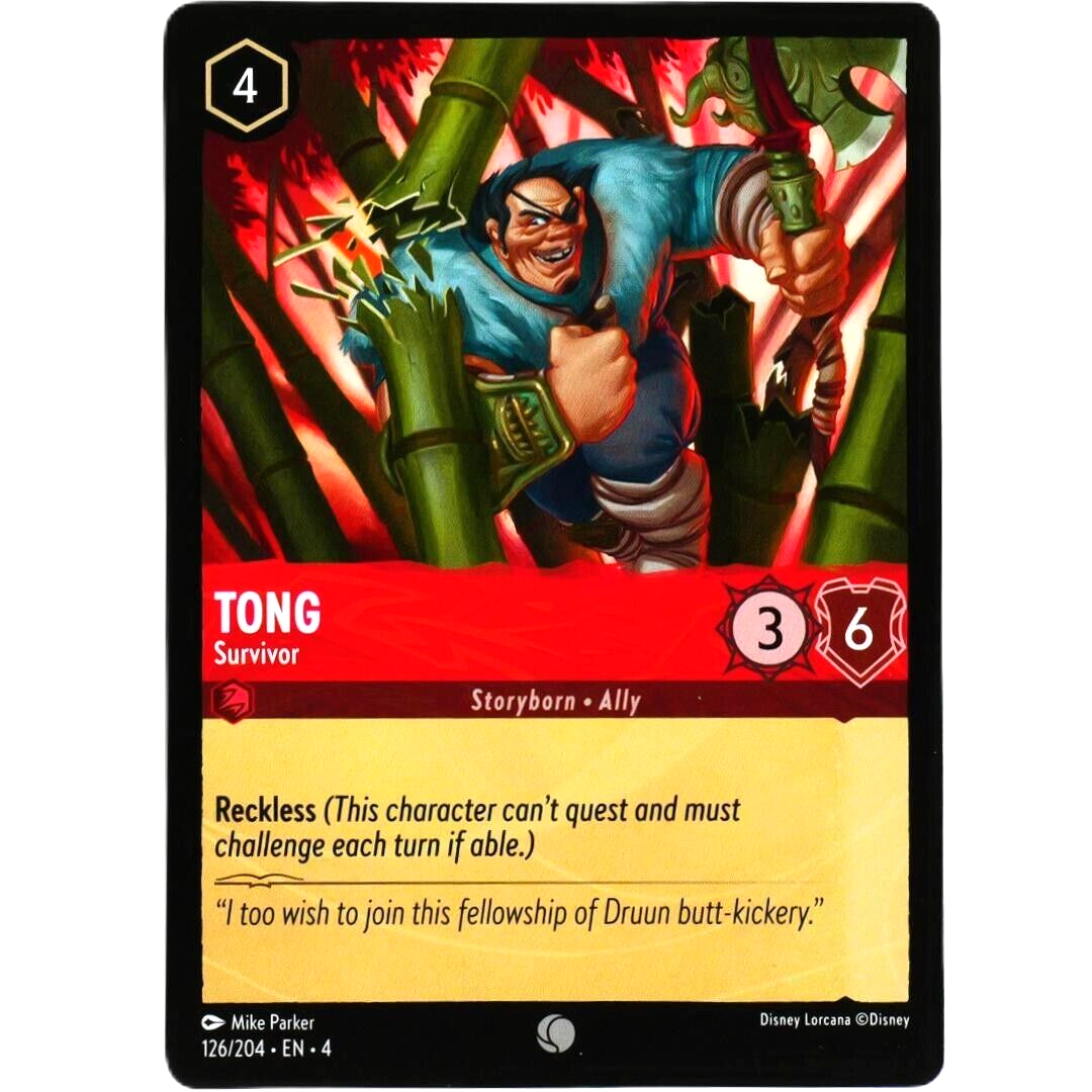 Tong Survivor - Common - Disney Lorcana TCG Ursula's Return #126/204