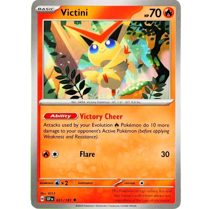 Victini - Uncommon - Pokemon TCG Surging Sparks #021/191