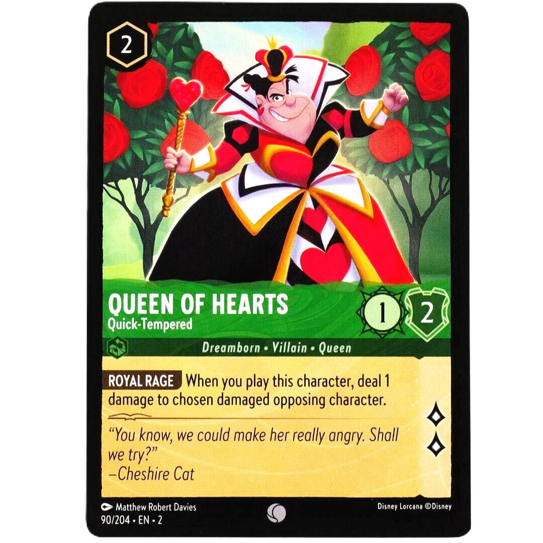 Queen of Hearts Quick-Tempered - Disney Lorcana Rise of the Floodborn #90/204