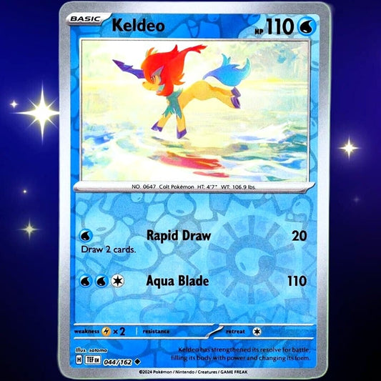 Keldeo - Reverse Holo - Pokemon TCG Scarlet & Violet Temporal Forces #044/162