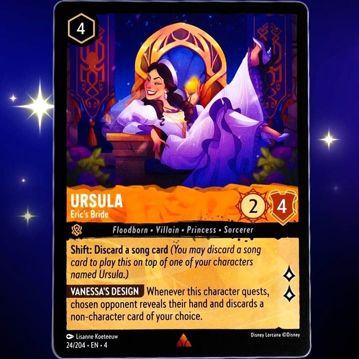Ursula Eric's Bride - Rare - Disney Lorcana TCG Ursula's Return #24/204