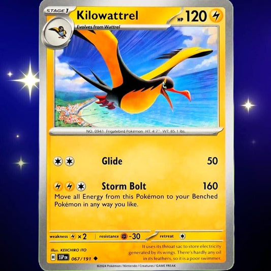 Kilowattrel - Uncommon - Pokemon TCG Surging Sparks #067/191