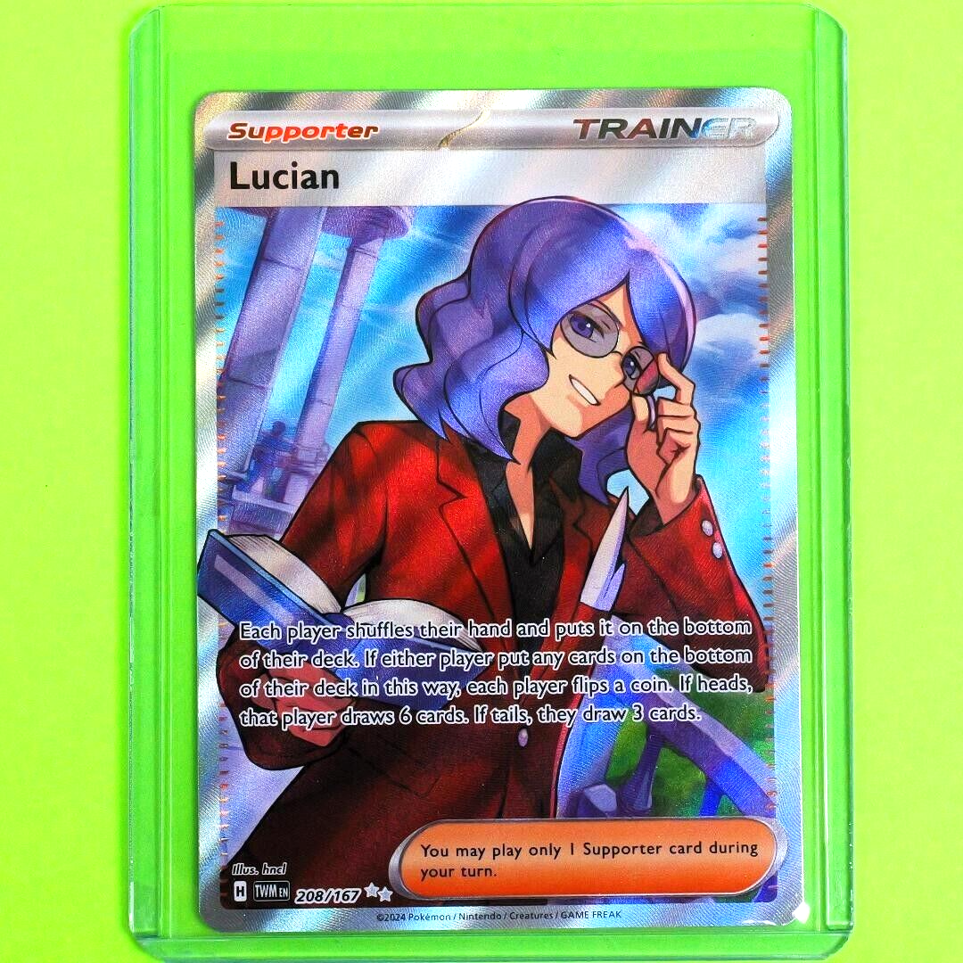 Lucian - Ultra Rare Holo - Pokemon Scarlet & Violet Twilight Masquerade #208/167