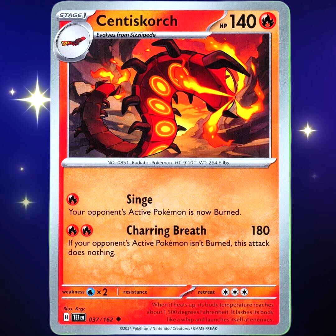 Centiskorch - Uncommon - Pokemon TCG Scarlet & Violet Temporal Forces #037/162