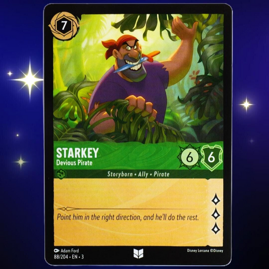 Starkey Devious Pirate - Uncommon - Disney Lorcana TCG Into the Inklands #88/204