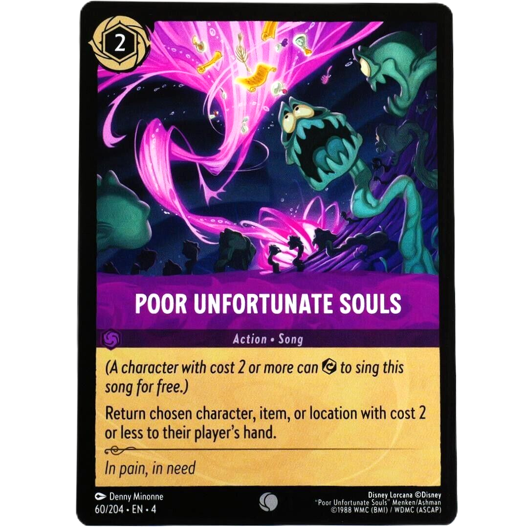 Poor Unfortunate Souls - Common - Disney Lorcana TCG Ursula's Return #60/204